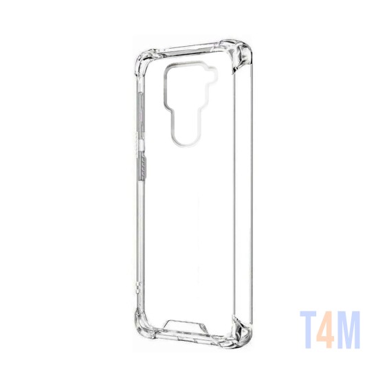 Funda de Silicona con Esquinas Duras para Xiaomi Redmi Note 9 Transparente